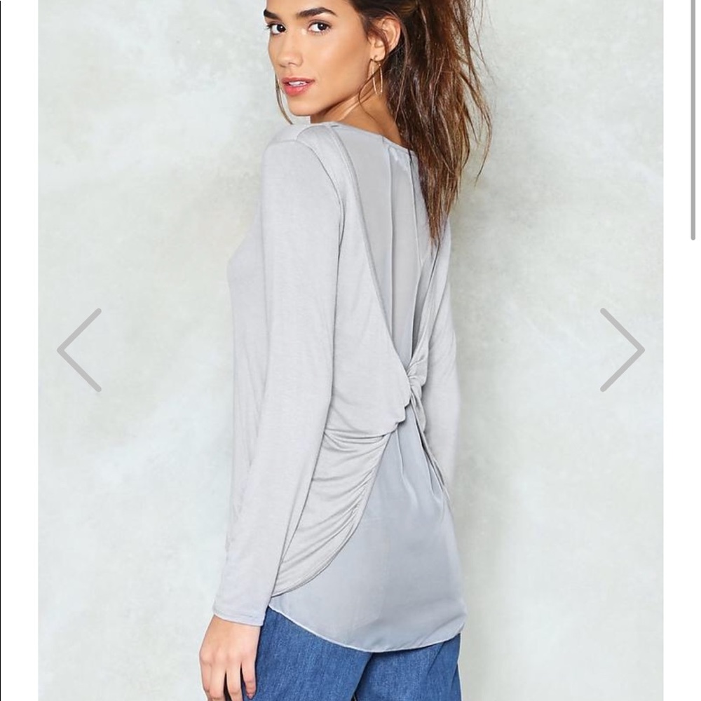 Nasty Gal Don’t Twist my Words Top XS